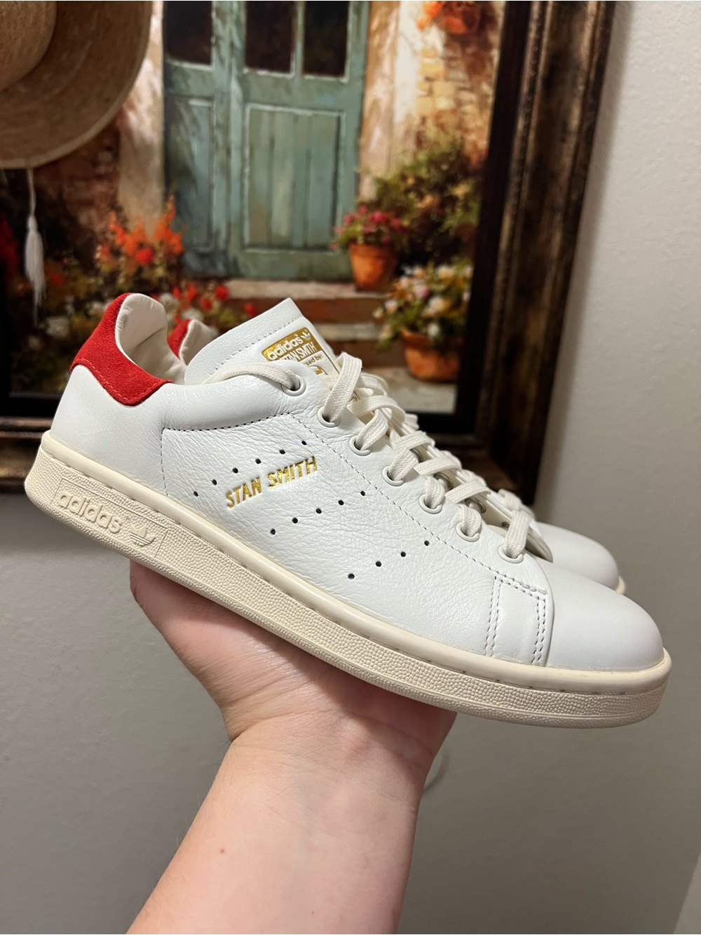 Adidas  Stan Smith Lux White Red sneakers